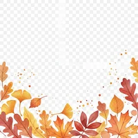 Graceful Falling Leaves Border
