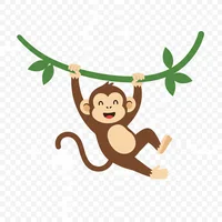 Hanging Monkey Clipart