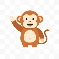 Monkey Waving Hand