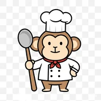 Monkey Chef with Spoon
