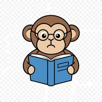 Monkey Reading Book
