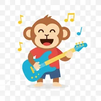 Monkey Playing Guitar