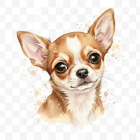 Adorable Chihuahua Portrait Clip Art